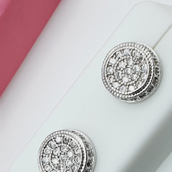 "925 Sterling Silver Cubic Zirconia Earrings, U19254551 - Picture 10 of 11